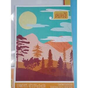 Paint By Number Stretch Cavas Western Moutian Landscape Abker Art Great Outdoors